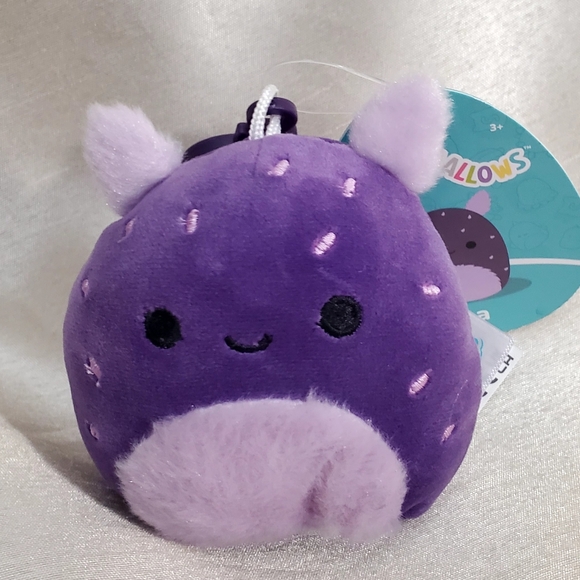 🥰NWT🥰 Squishmallows Bundle Plush Pouch with Squishmallows Bag Clip "Oha" - Picture 5 of 12
